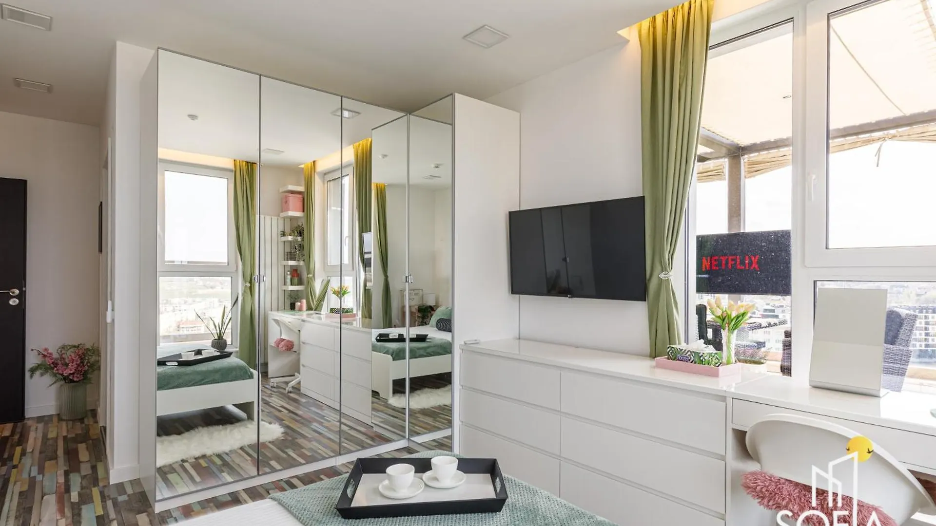 דירה Sofia View - By Metro, Kids Room, Huge Terrace, 2 Garages, Ps5, Playground, Bbq, 24H Security בולגריה